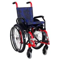 Cadeira de rodas infantil sol mini vermelha cds Cadeira de rodas infantil sol mini vermelha cds