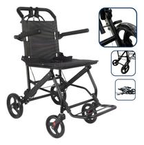 Cadeira De Rodas Leve Compacta De Transporte Idoso Dobrável
