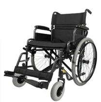 Cadeira de Rodas Manual Dobrável em Aço com Encosto Rebatível modelo D400 - Dellamed