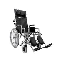 Cadeira de Rodas Manual Reclinável Dobrável em Aço modelo Paris - Praxis