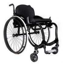 Cadeira de rodas monobloco MB4 com encosto e assento rígido Ortomobil