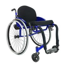 Cadeira de rodas monobloco MB4 com encosto e assento rígido Ortomobil