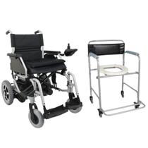 Cadeira de Rodas Motorizada D900 com Cadeira de Banho D30 - Dellamed