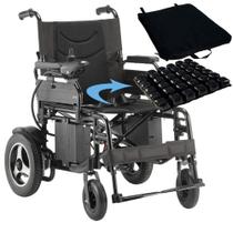 Cadeira de Rodas Motorizada Dobrável 48cm D800 Com Almofada Air Dellamed