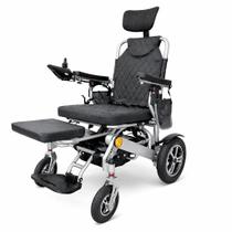 Cadeira de Rodas Motorizada Elétrica Dobrável, Leve, Joystick Inteligente e Bateria de Longa Duração