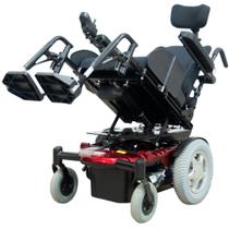 Cadeira de Rodas Motorizada Elétrica Freedom Millenium RT Levante Elétrico cor Vermelha