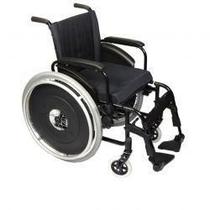 Cadeira de rodas Ortobras AVD alumínio - Largura assento 46cm - Preto