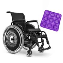 Cadeira De Rodas Ortobras Dobrável + Almofada Anti Escaras