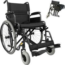 Cadeira de rodas para adulto idoso dobrável 120kg d400 t44 dellamed