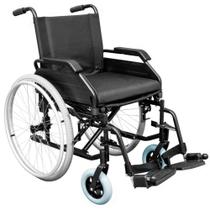 Cadeira de Rodas para Idosos Aço Carbono 125kg C/ Assento 48cm