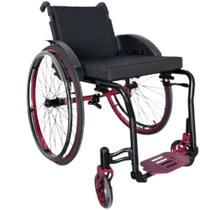 Cadeira de Rodas para Idosos Alumínio Monobloco 120kg Assento 40cm