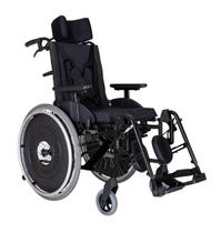 Cadeira de Rodas Reclinável Alumínio Ortomobil MA3R Dobrável X com Apoio de Cabeça 40x40x50