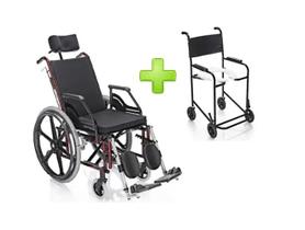 Cadeira de Rodas Reclinável Com Cadeira de Banho Simples Kit Mobilidade