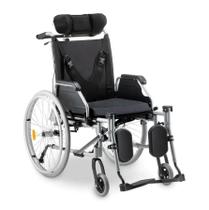 Cadeira de Rodas Reclinável D700 Alumínio Dobrável Confortável Dellamed