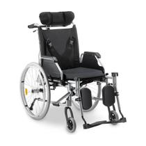 Cadeira de rodas reclinável dobrável d700 t44 dellamed em alumínio até 130 kg Cadeira de rodas reclinável dobrável d700 t44 dellamed em alumínio até 130 kg