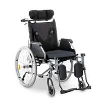 Cadeira de Rodas Reclinável Tetra D700 Alumínio Dobrável Confortável Dellamed