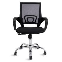 Cadeira De Rodízios Tok Escritório Home Office Telinha Preto Cadeira De Rodízios Tok Escritório Home Office Telinha Preto