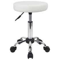 Cadeira de salão FURWOO Banqueta giratória ajustável com rodas brancas Cadeira de salão FURWOO Banqueta giratória ajustável com rodas brancas
