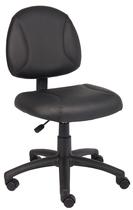 Cadeira de tarefas Boss Office Products Posture Black Leather Cadeira de tarefas Boss Office Products Posture Black Leather
