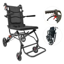 Cadeira de Transporte Dobrável D90 até 100kg Compacta com Cinto de Segurança Dellamed