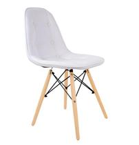 Cadeira Decorativa Eiffel Charles Eames DSW Botonê E01 Branco - Lyam Decor