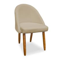 Cadeira Decorativa Estofada Para Sala Recepção Cozinha Lua Star Veludo Bege Eli Móveis e Decoração Cadeira Decorativa Estofada Para Sala Recepção Cozinha Lua Star Veludo Bege Eli Móveis e Decoração