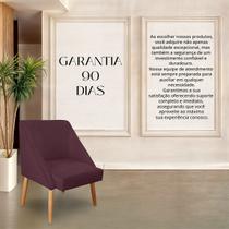 Cadeira Decorativa Liz Suede Bordo para Sala salão recepção . Cadeira Decorativa Liz Suede Bordo para Sala salão recepção .