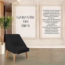 Cadeira Decorativa Liz Suede Preto para Sala salão recepção . Cadeira Decorativa Liz Suede Preto para Sala salão recepção .