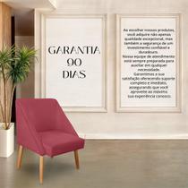 Cadeira Decorativa Liz Suede Vermelho para Quarto Sala salão recepção . Cadeira Decorativa Liz Suede Vermelho para Quarto Sala salão recepção .