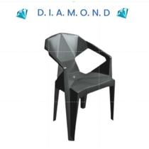 Cadeira Decorativa Preta Moderna, Reforçada e Perfeita para Área de Lazer