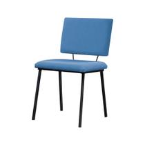 Cadeira Decorativa Sala de Jantar Fennel Linho Azul Jeans G17 - Gran Belo