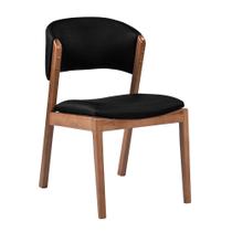 Cadeira Decorativa Sala de Jantar Luxo Luna Facto Preto - Mozzelar Cadeira Decorativa Sala de Jantar Luxo Luna Facto Preto - Mozzelar