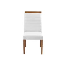 Cadeira Decorativa Sala de Jantar Luxo Sueli Facto Branco - Mozzelar