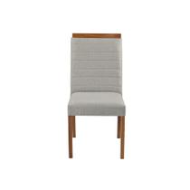 Cadeira Decorativa Sala de Jantar Luxo Sueli Facto Prata - Mozzelar