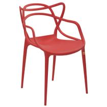 Cadeira Decorativa Sala e Cozinha Feliti (PP) Vermelha G56 - Gran Belo