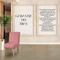Cadeira Decorativa Sala Jantar Luna Suede Rose para Quarto Sala salão recepção . Cadeira Decorativa Sala Jantar Luna Suede Rose para Quarto Sala salão recepção .