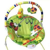Cadeira Descanso Repouseira Vibratória E Musical Lite Baby Style Verde