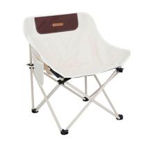 Cadeira Desmontável Bolso Lateral Tecido Metal Camping Pesca Suporta 140kg - Tomate - Tomate MCC-P005
