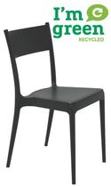 Cadeira diana preto eco em polipropileno reciclado tramontina