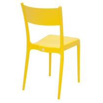 Cadeira Diana Satinada Sem Braços Tramontina Amarelo