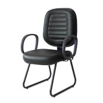 Cadeira Diretor Belluno Pé Sky com Braços Preta - Flex Cadeiras