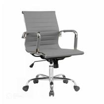 Cadeira DIRETOR Charles Eames Esteirinha - Cor CINZA - POLLO MÓVEIS - 32880 Cadeira DIRETOR Charles Eames Esteirinha - Cor CINZA - POLLO MÓVEIS - 32880