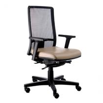 Cadeira Diretor Com Encosto Tela Mesh Web Design Bege Cadeira Diretor Com Encosto Tela Mesh Web Design Bege
