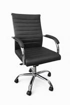 Cadeira Diretor Esteirinha Florença Relax Couro PU Preta