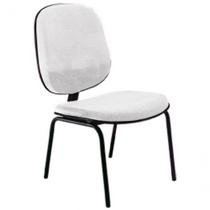 Cadeira Diretor Fixa Para Escritório Linha Uno Branco