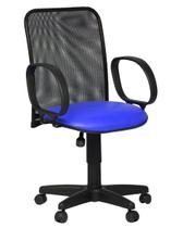 Cadeira Diretor Giratória Tela Soft Corano Azul