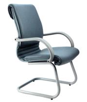 Cadeira Diretor Luxuosa com Braço Fixo Linha Chief Azul - Design Office Móveis