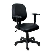 Cadeira Diretor Operativa Com Braço Regulável Viena Preto - ULTRA Móveis Cadeira Diretor Operativa Com Braço Regulável Viena Preto - ULTRA Móveis