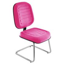 Cadeira Diretor Para Escritório Cromada Linha Blenda Rosa Cadeira Diretor Para Escritório Cromada Linha Blenda Rosa