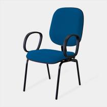 Cadeira Diretor Tecido Pé Palito C/br 0097 Azul